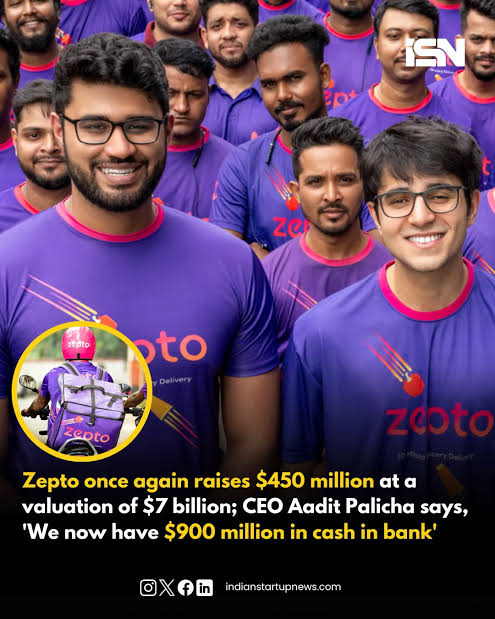 Zepto Valued at $7 Billion After $450 Million Funding Round