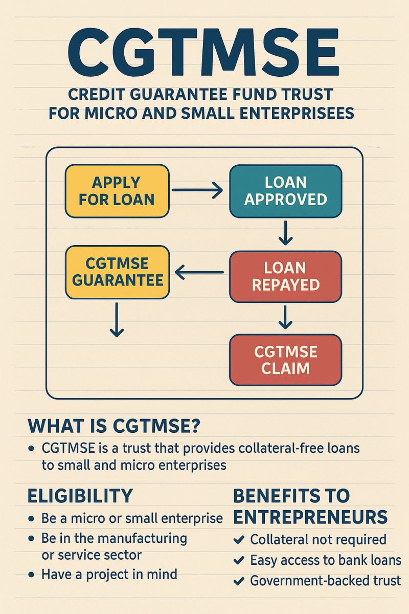 CGTMSE guaranteed Unsecured Working Capital Loans to MSMEs in India
